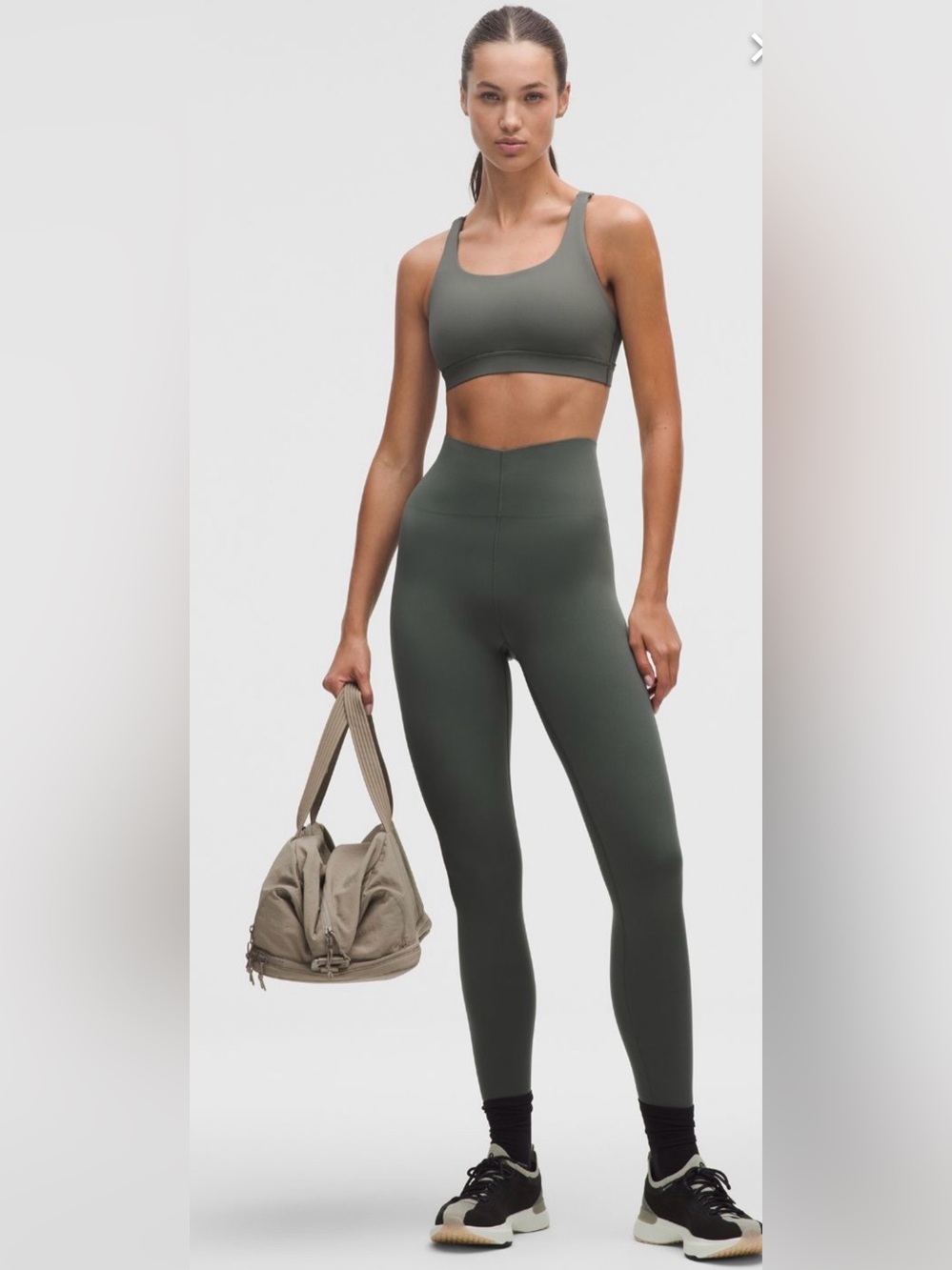 Lululemon Glow Up SHR Tight 25” in Palm Deco | Size 4